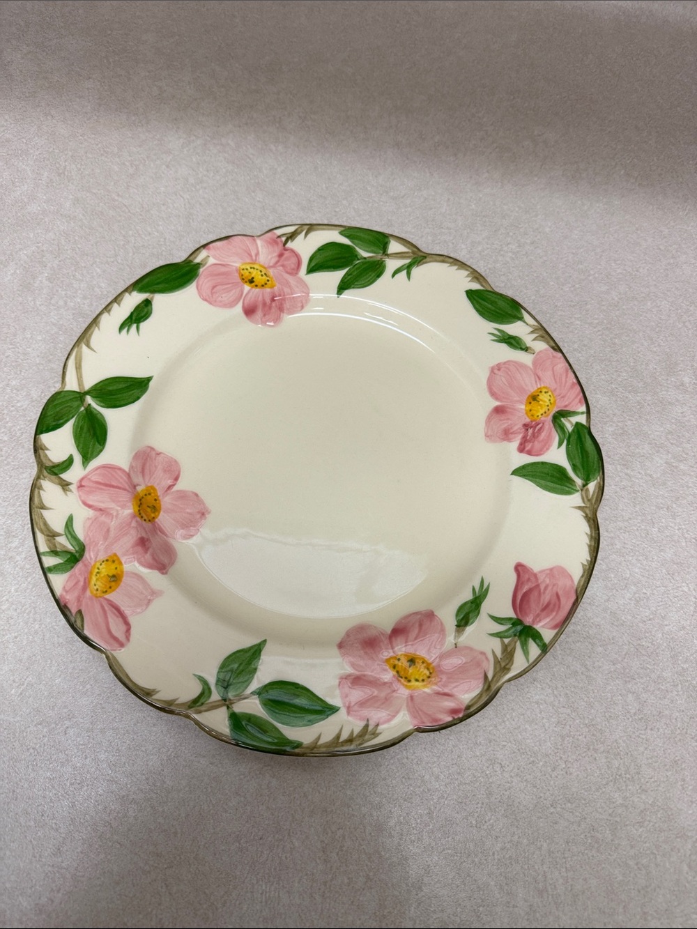 Plate Franciscan desert rose